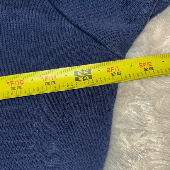 Vintage Tom Brady 12 New England Patriots Hoodie Navy NFL Sweatshirt - Picture 7 of 8